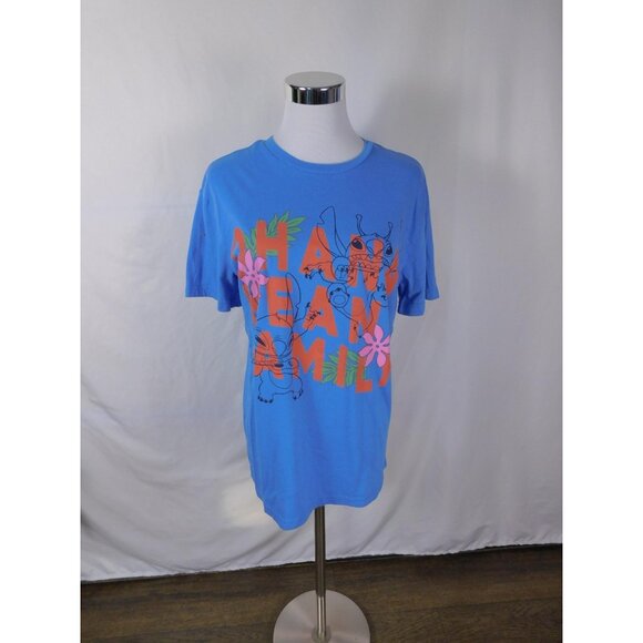 Disney Tops - Disney Stitch Shirt Women's Small Ohana Means Family Graphic Tee Hybrid Apparel
